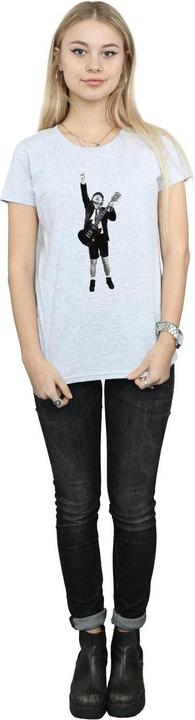 Image du produit AC/DC T-shirt en coton à découpes Angus Young Femme/Ladies (M)