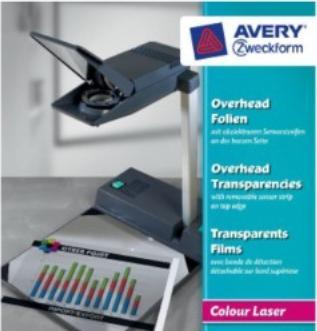Actual product image Avery Overhead transparencies