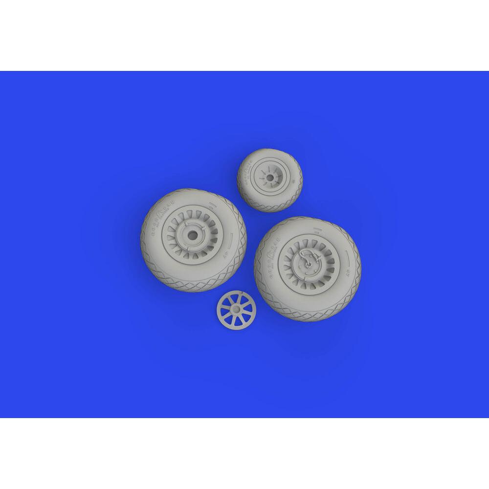 Eduard B-25J wheels 1/48 HKM