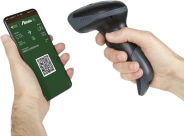Produktbild Hamlet HBCS-2D110W Strichcodeleser Handheld 1D/2D CMOS Strichcodeleser Schwarz (1D-Barcodes, 2D-Barcodes)