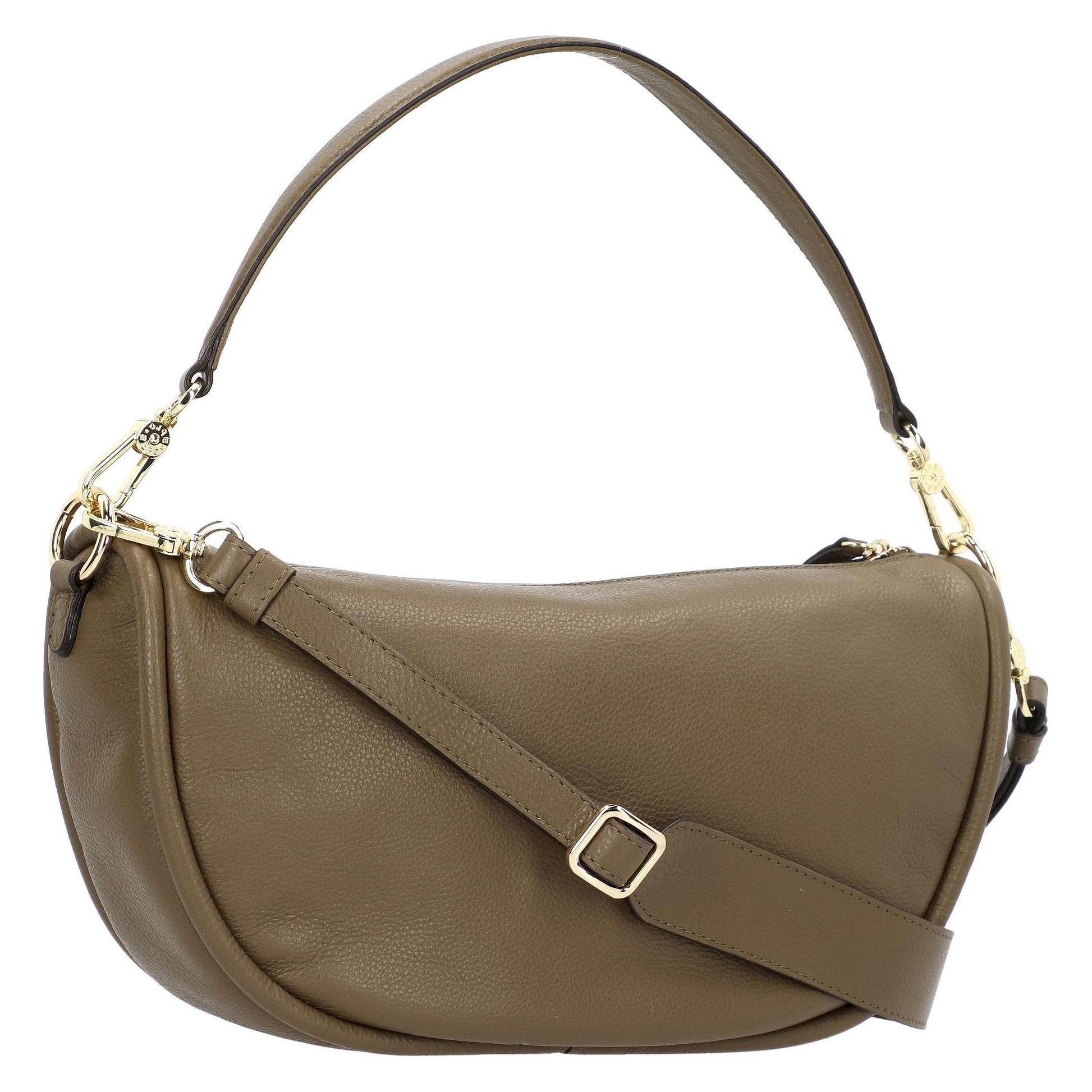Abro, Damen, Handtasche, Willow Schultertasche Leder 35 Cm, Grün