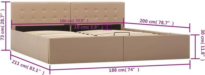 Produktbild vidaXL Bine (180 x 200 cm)