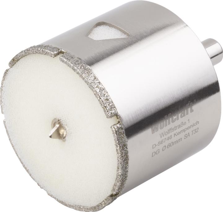Actual product image wolfcraft 1 diamond drill bit w.shank ø60mm (60 mm)