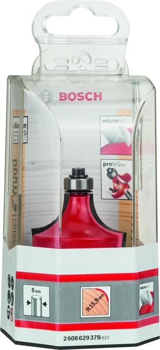 Actual product image Bosch Professional Zubehör Rounding cutter Expert for Wood, 8 mm, D 44.4 mm, R1 15.9 mm, L 22.2 mm, G 64 mm
