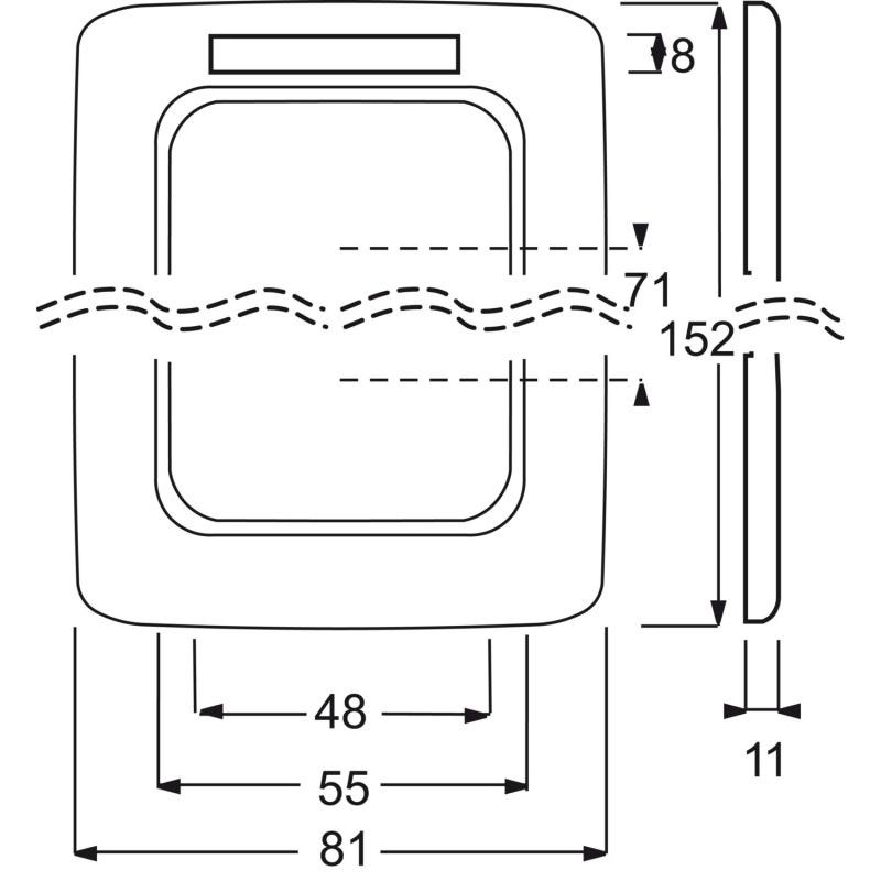 Thumbnail - Busch-Jaeger, Zubehör Schalterprogramm, 1754-0-2163 Wandplatte/Schalterabdeckung Weiss (1722NS-214)