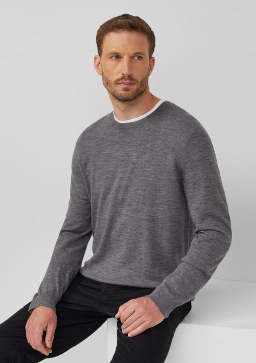 Produktbild s.Oliver Strickpullover Strickpullover aus reiner Merinowolle (M)