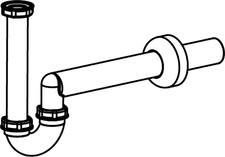 Image du produit Laufen Siphon, DN40, en plastique, pour bidet mural, blanc, H8939480000001 (Siphon en bouteille)