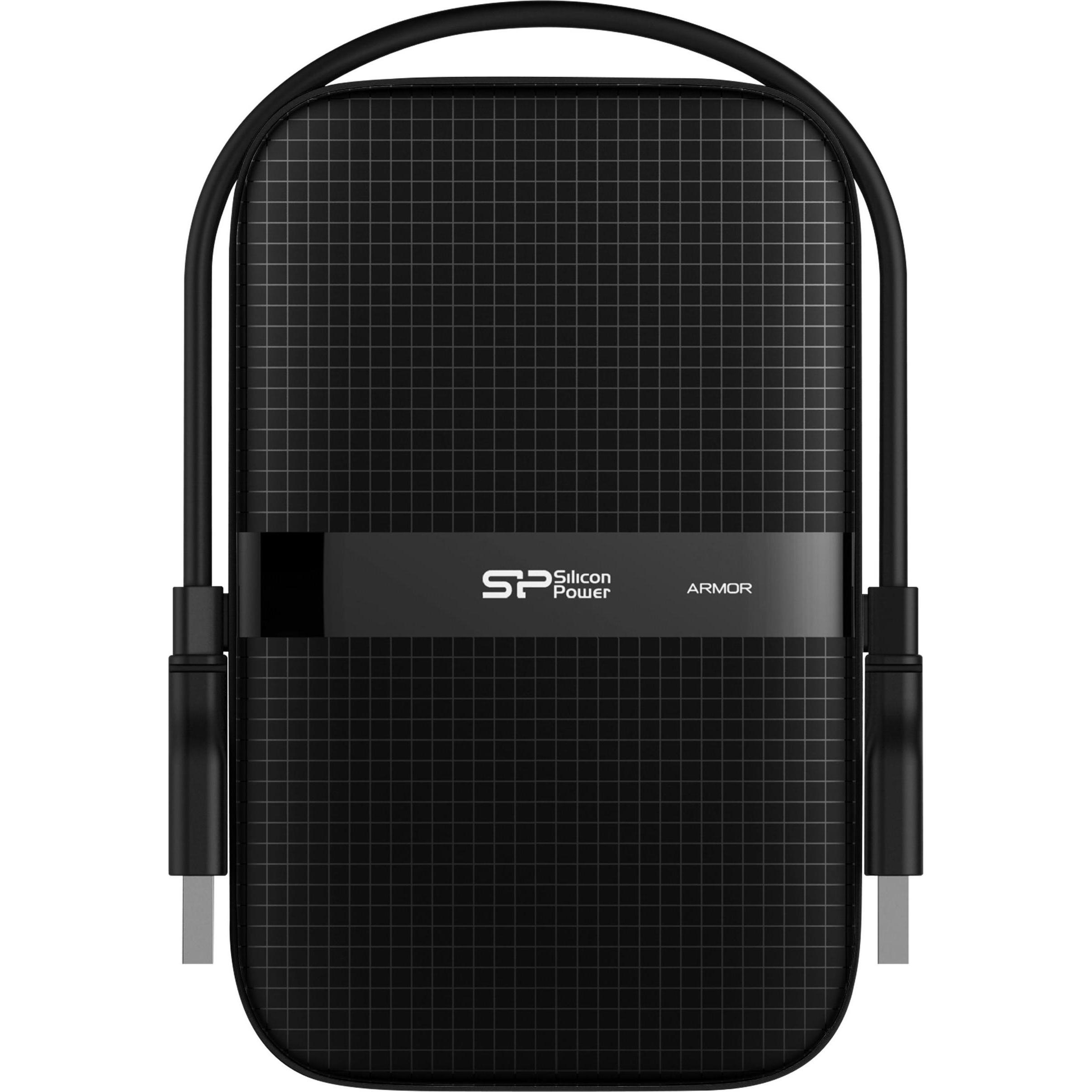 Silicon Power Armor A60 (1 TB), Externe Festplatte, Schwarz