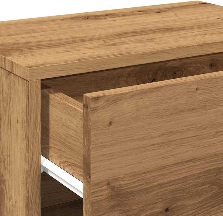 Produktbild vidaXL Nachttisch Wandschrank Nachtschrank Nachtkommode Hängend Artisan-Eiche (46 x 29.5 x 30 cm)