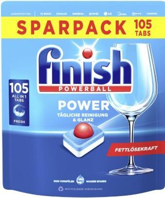 Finish Calgonit POWERBALL POWER ALL IN 1 Pastilles pour lave-vaisselle 110 pcs. (Tabs)