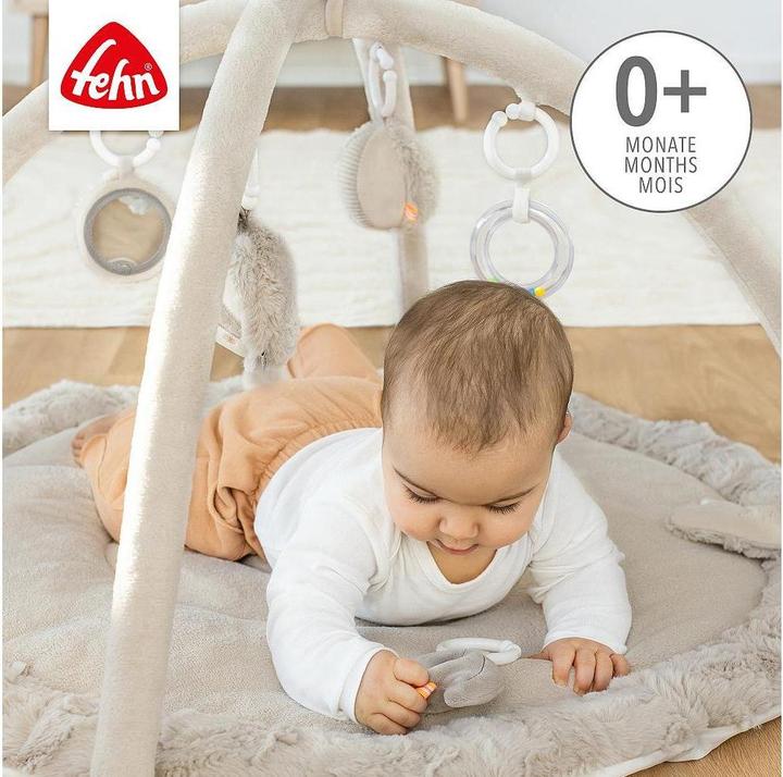 Image du produit Fehn 3-D-Activity-Decke Faultier, Grau/Beige, Material