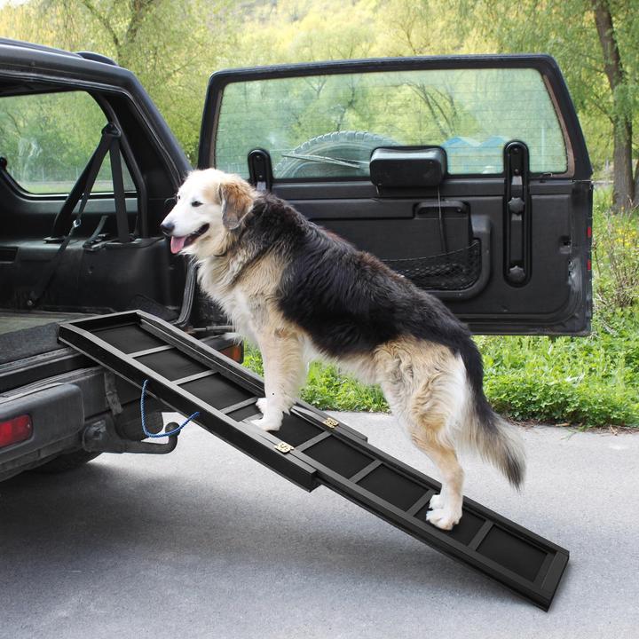 Produktbild tectake Teleskop Rampe (Hund, Atmungsaktiv, Faltbar)