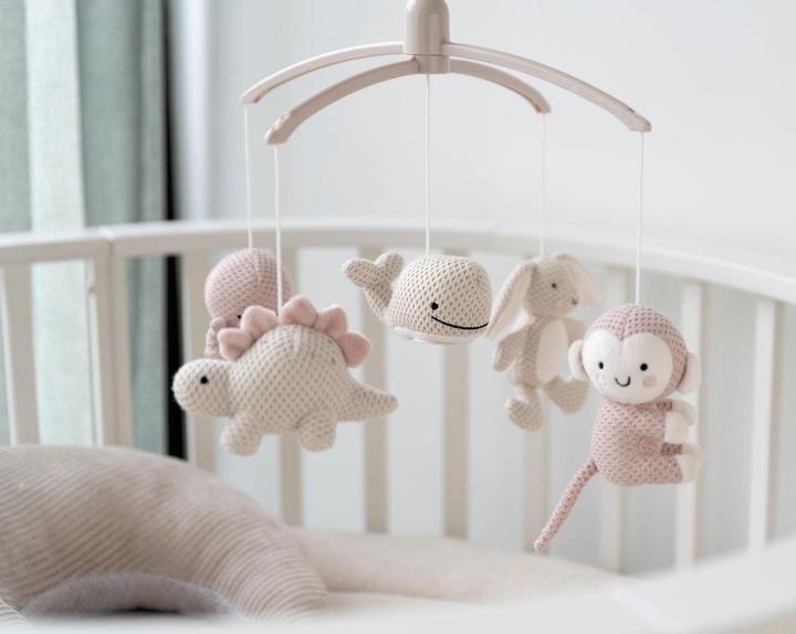 Immagine prodotto Baby's only Dispositivo mobile, animali - Rosa/Lino caldo