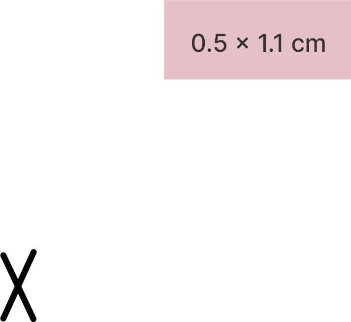 Actual product image minink Temporary tattoo - rune sign partnership