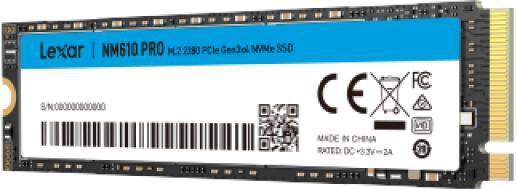 Image du produit Lexar NM610 Pro (1000 Go, M.2 2280)