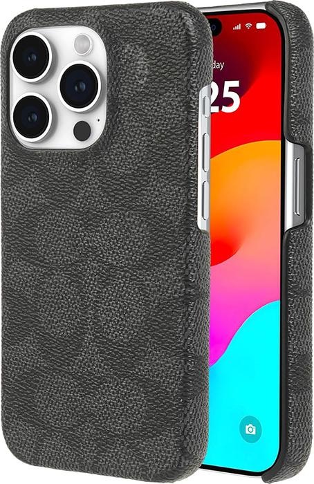 Produktbild Coach Slim Wrap Signature C Hülle – iPhone 15 Pro Hülle (Anthrazit) (Apple iPhone 15 Pro)
