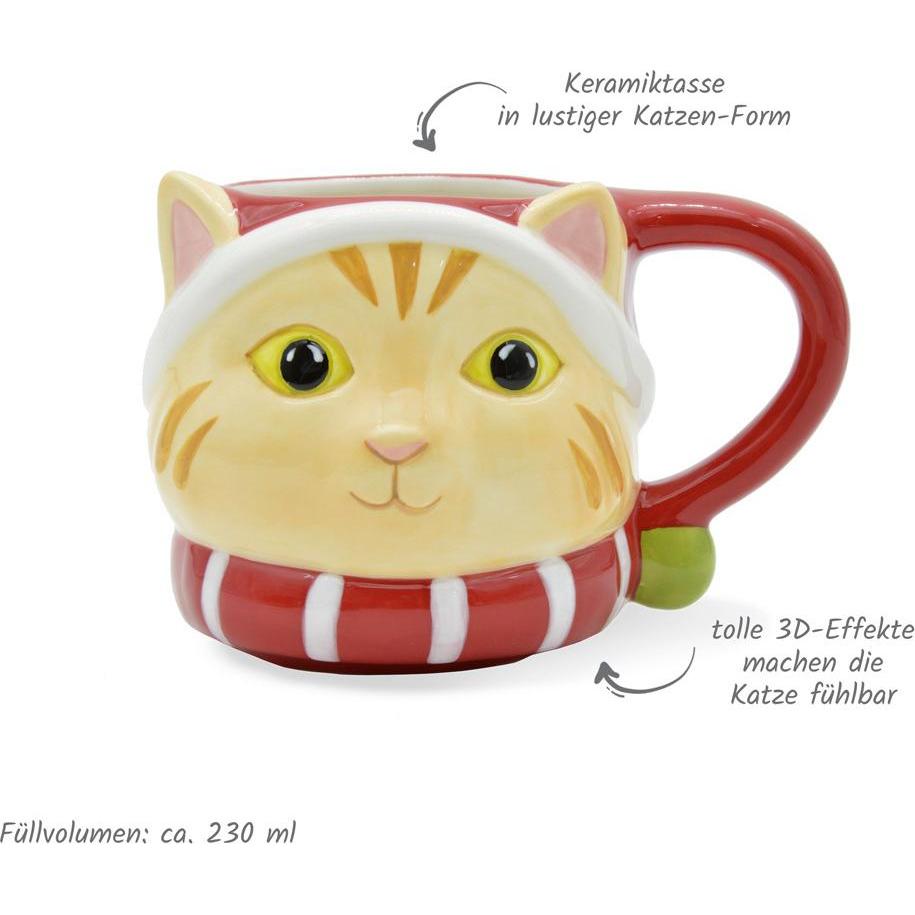 Thumbnail - Trötsch, Tasse, Wintertasse Katze klein (230 ml)