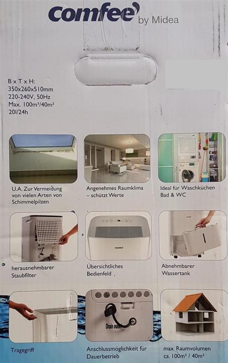 Produktbild Comfee Luftentfeuchter (40 m², 20 l/24h)