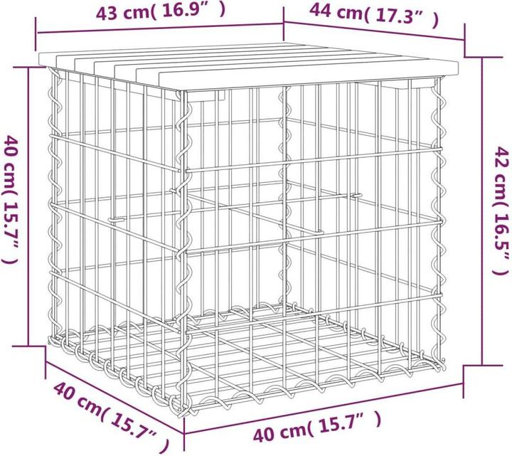 Produktbild vidaXL Gartenbank