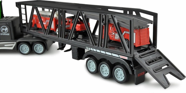 Produktbild Amewi Sattelschlepper mit Autotransporter Auflieger 1:16, RTR (RTR Ready-to-Run)