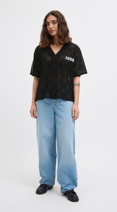 Produktbild JJXX Jxstine Lace Loose V Neck Tee Jrs Ln (XS)