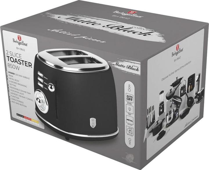 Actual product image BerlingerHaus Haus Toaster Matte Black Collection