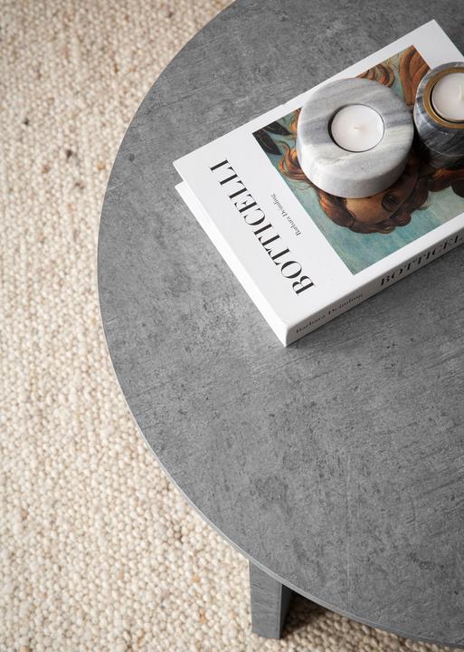 Image du produit FineBuy Couchtisch 60 cm Wohnzimmertisch Sofatisch Rund Klein Kaffeetisch Modern (60 x 60 x 33 cm)