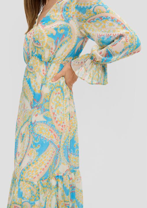 Produktbild s.Oliver Kleid Chiffonkleid mit V-Ausschnitt (36)