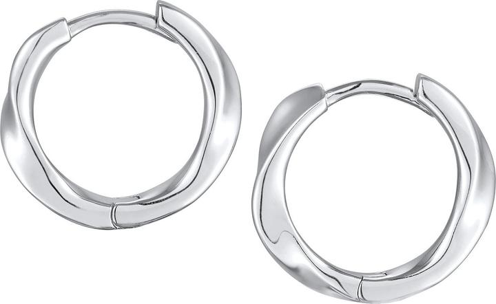 Actual product image Elli Ohrringe Scharnier Creolen Damen Twisted Look goldfarben (Brass, without stone)