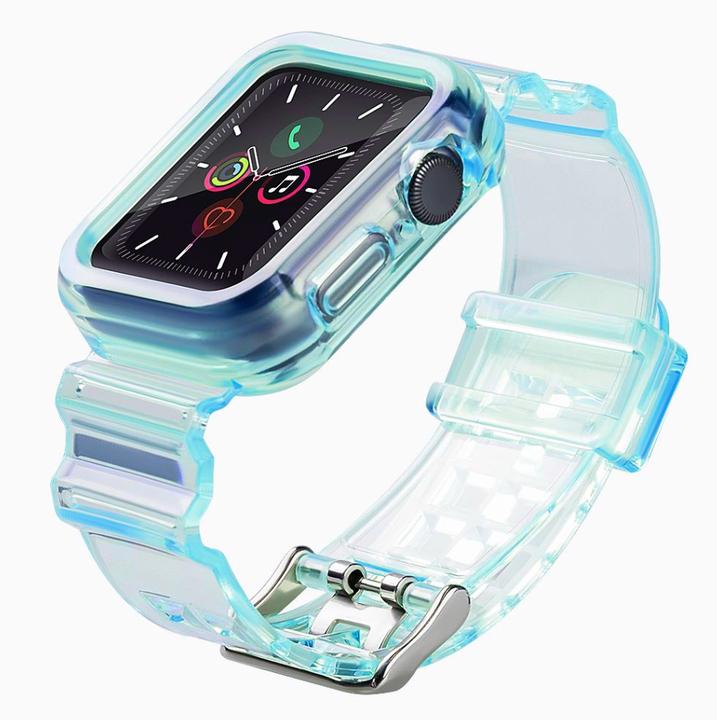 Produktbild Hurtel Strap Light Set Ersatzband Gehäuse für Watch 6 40mm / Watch 5 40mm / Watch 4 40mm / Watch SE 40mm bl (TPU)