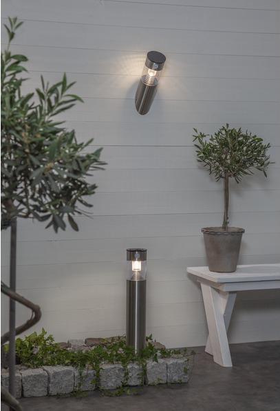Image du produit Star Trading Applique murale solaire Marbella, argent (80 lm, IP44)