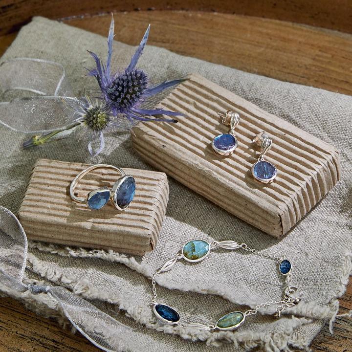 Image du produit Loberon Boucles d'oreilles Chantoux bleu/argent (Argent massif de 925, Labradorite)