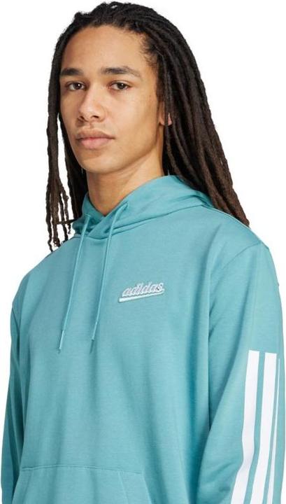 Produktbild Adidas Herren-Sweatshirt mit farbigem Schriftzug in Blau (S)