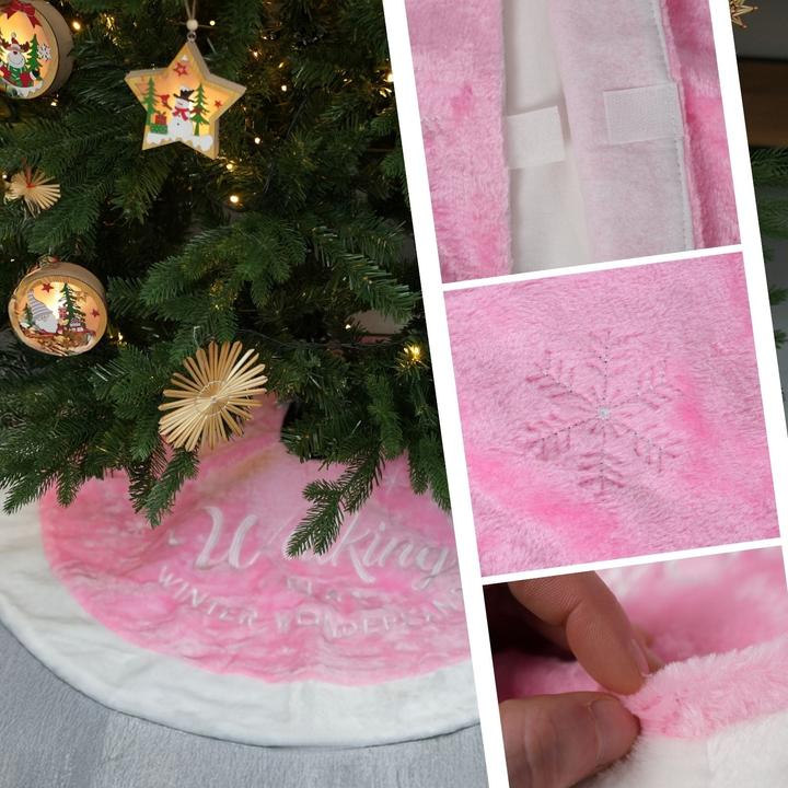 Actual product image Hermex Christmas tree rug Christmas tree skirt Christmas tree blanket Christmas tree mat Tree skirt (1 -part)