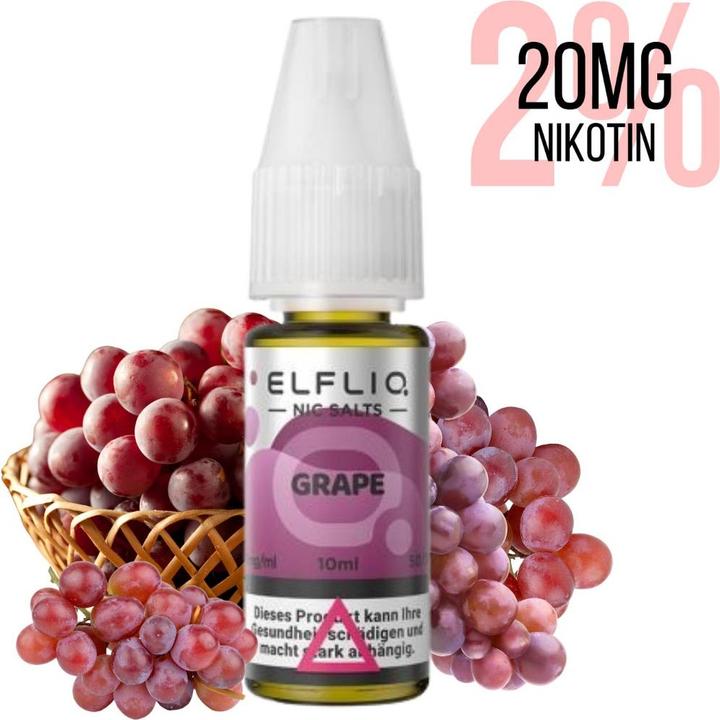 Actual product image Elfbar Elfliq (Bunch of grapes)
