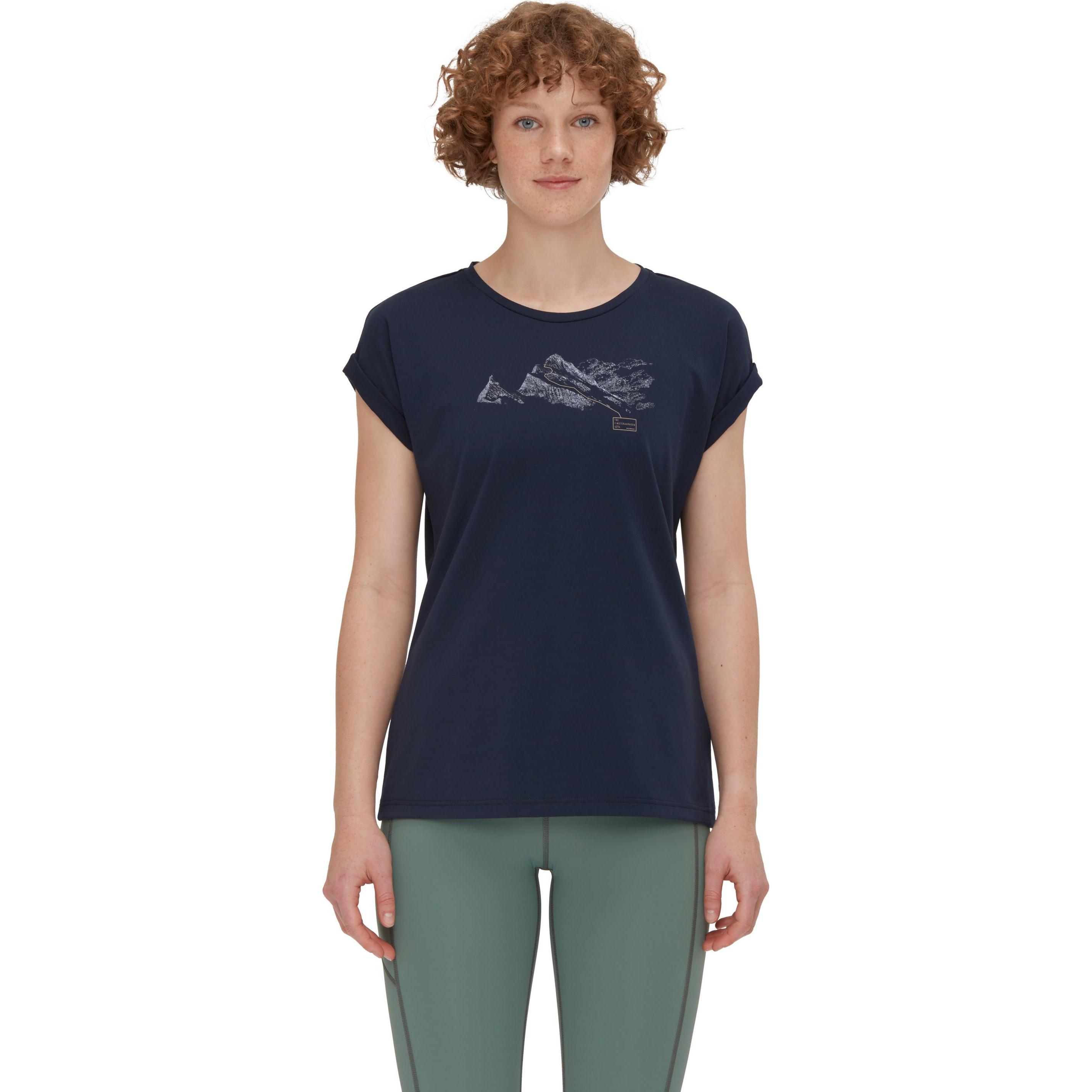 Thumbnail - Mammut, Damen, Shirt, Mountain T-Shirt Finsteraarhorn, Blau, (XS)