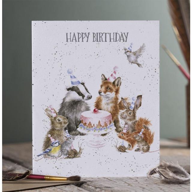 Actual product image Wrendale Design Geburtstagskarte - Waldtiere HAPPY BIRTHDAY Wrendale Designs (1 pcs.)