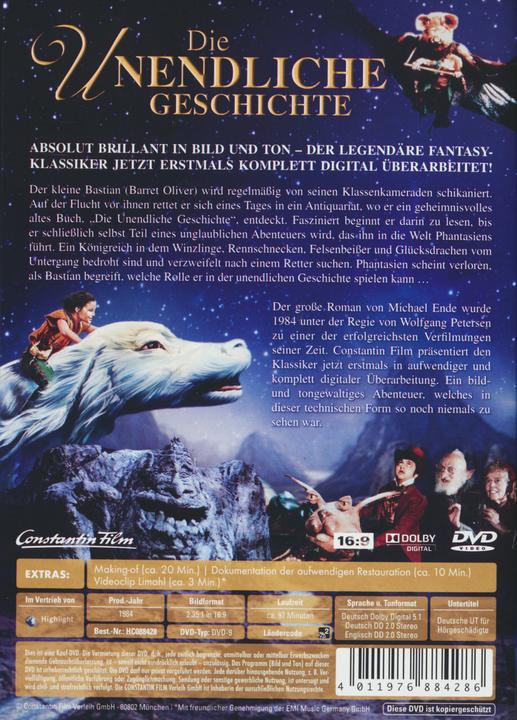 Produktbild Die unendliche Geschichte (DVD, 1984, Deutsch, Englisch)