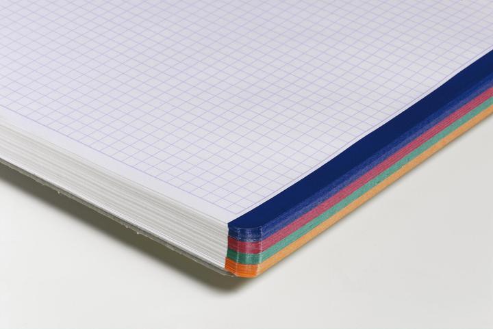 Produktbild Clairefontaine Collegeblock mit Farbstreifen (A4+, Kariert)