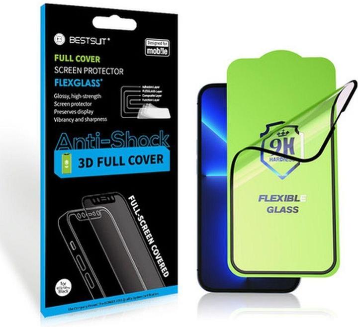 Actual product image Bestsuit Protective glass Flexible Hybrid Glass 5D for Samsung Galaxy S24FE black (Samsung Galaxy S24 FE)