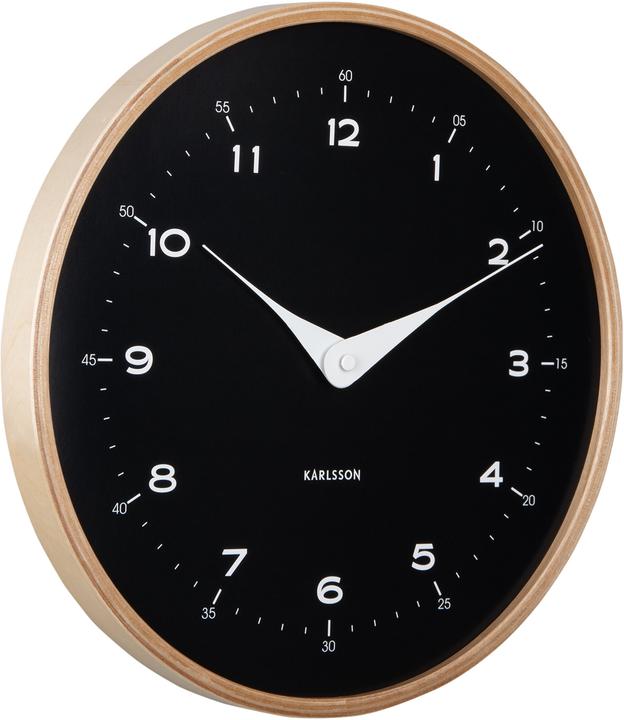 Produktbild Karlsson Wanduhr Osado Dome 30 cm, Schwarz (30 cm)
