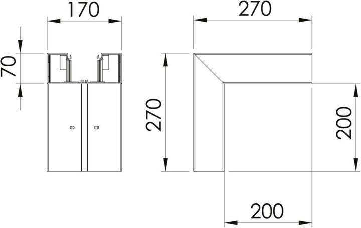 Actual product image OBO Bettermann Outside corner