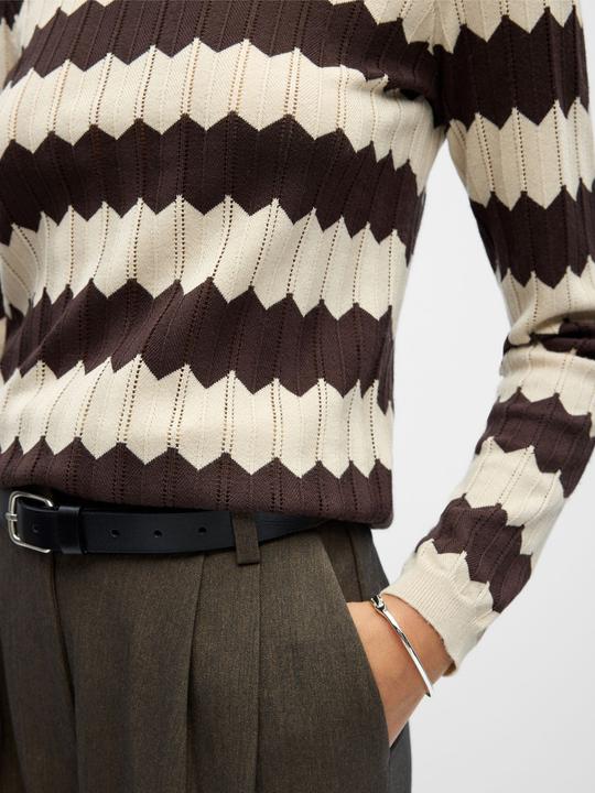 Produktbild Object Gestreifter Strickpullover (M)