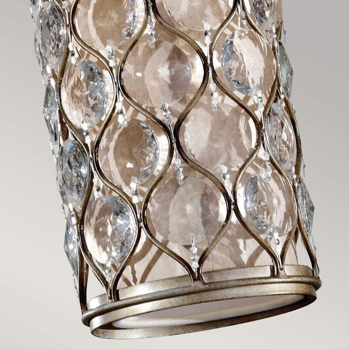 Produktbild Elstead Lighting Lucia Hängeleuchte E27 35cm Brüniertes Silber (E27)