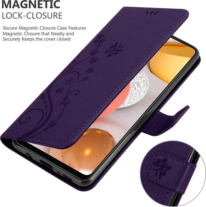 Produktbild Cadorabo Flower Book Cover (Samsung Galaxy A42 5G, Samsung Galaxy M42 5G)