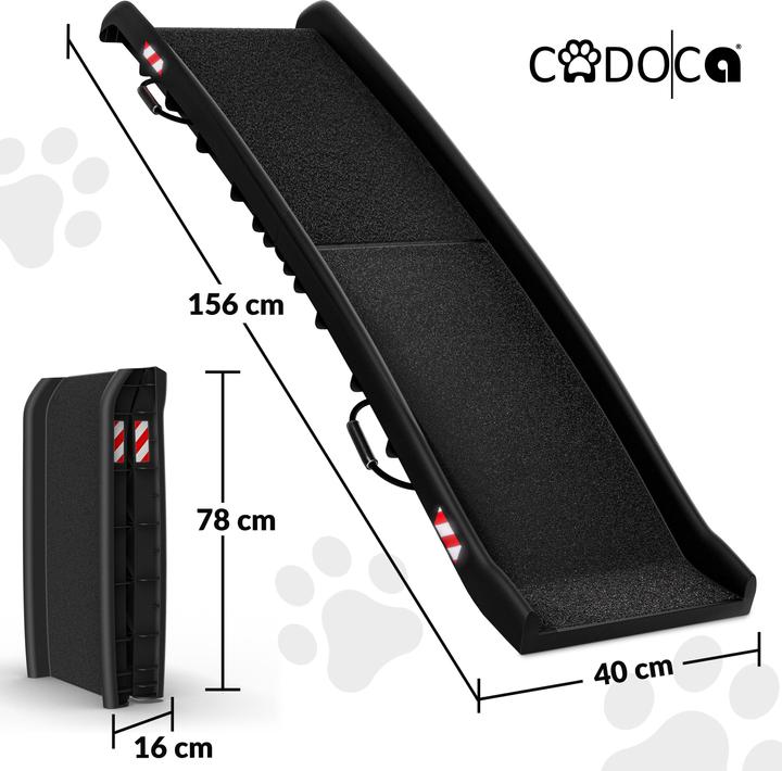 Produktbild Cadoca Hunderampe (Hund, Faltbar, Reflektoren)