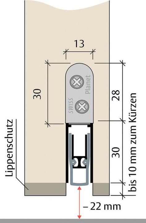 Actual product image Planet Door drop-down seals HS