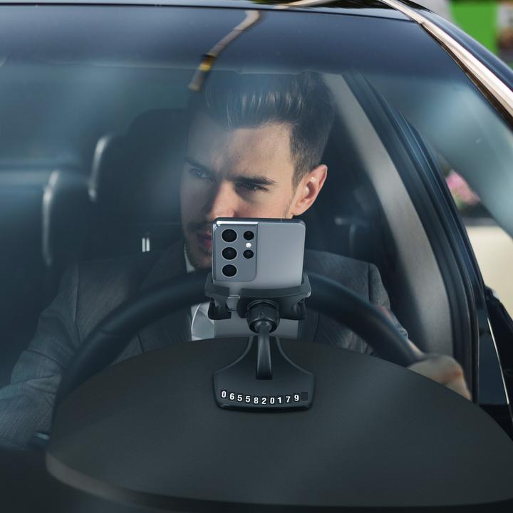 Actual product image LinQ Car mount smartphone sun visor