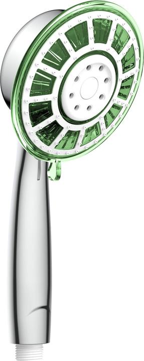 Actual product image Eisl Shower head Bathroom YLLUMI LED hand shower chrome Water-saving seal DX7060 (2 Beam types, 8 l/min)