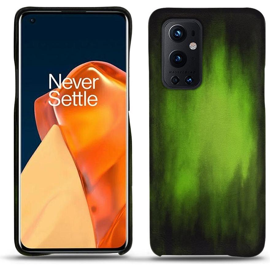 Noreve Lederschutzhülle (OnePlus 9 Pro), Smartphone Hülle, Grün